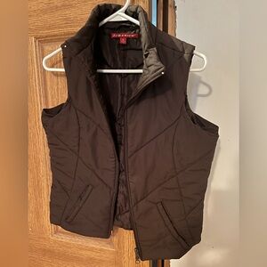 Brown Quilted Vest